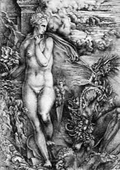  Olympia aus der Serie Capriolen des Zeus, 1985, Lithographie, 27 x 23 cm 